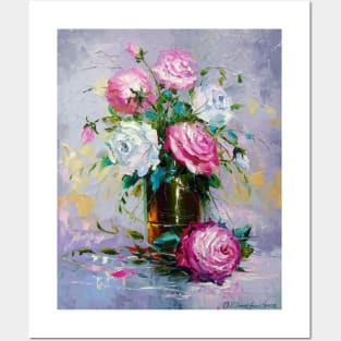 A bouquet of morning roses Posters and Art